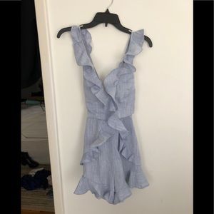 Ruffled romper